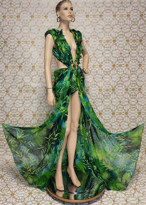 jungle dress versace 1999 collection